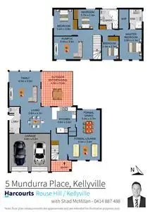 Floorplan of Homely house listing, 5 Mundurra Place, Kellyville NSW 2155
