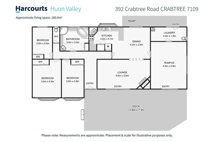 Floorplan of Homely house listing, 392 Crabtree Road, Crabtree TAS 7109