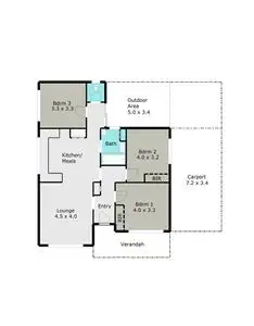 Floorplan of Homely house listing, 2 Regent Drive, Canadian VIC 3350