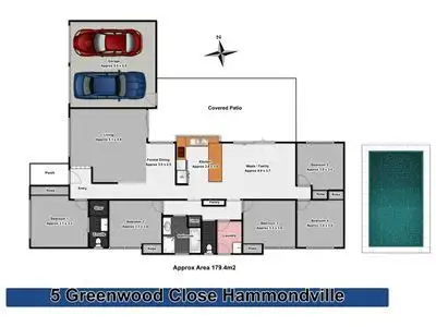 Floorplan of Homely house listing, 5 Greenwood Close, Hammondville NSW 2170