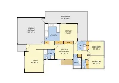 Floorplan of Homely unit listing, 2/5 Salmon Road, Boronia VIC 3155