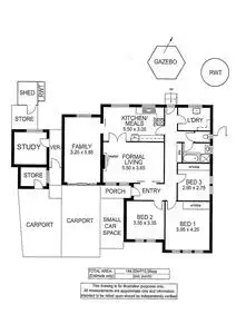 Floorplan of Homely house listing, 13 Colorado Drive, Glenalta SA 5052
