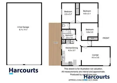 Floorplan of Homely house listing, 14 Grachan Avenue, George Town TAS 7253