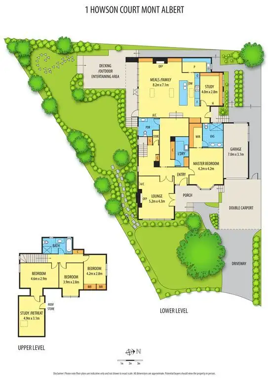 Floorplan of Homely house listing, 1 Howson Court, Mont Albert VIC 3127