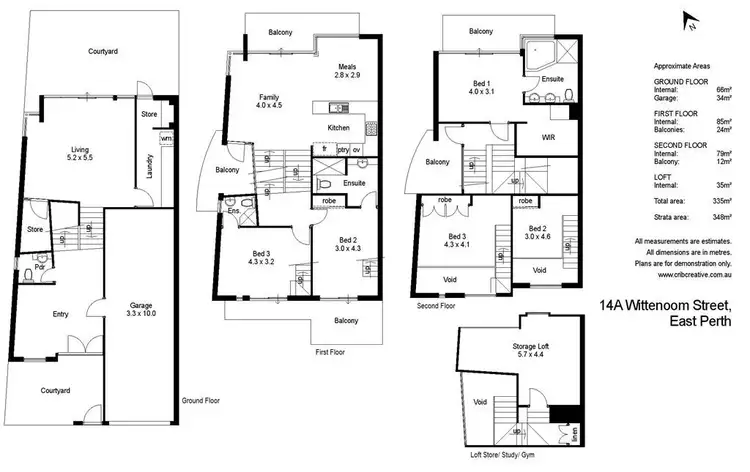 Floorplan of Homely house listing, 14a Wittenoom Street, East Perth WA 6004