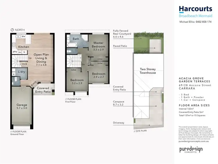 Floorplan of Homely townhouse listing, 28 Ancona Street, Carrara QLD 4211