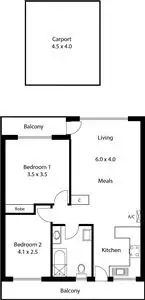 Floorplan of Homely unit listing, 7/177 Cross Road, Westbourne Park SA 5041
