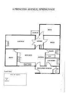 Floorplan of Homely house listing, 6 Princess Avenue, Springvale VIC 3171