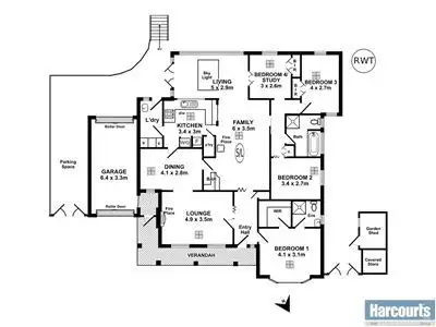 Floorplan of Homely house listing, 39 Vincent Boulevard, Flagstaff Hill SA 5159