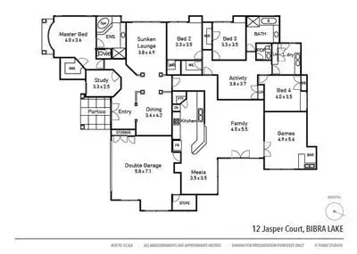 Floorplan of Homely house listing, 12 Jasper Court, Bibra Lake WA 6163