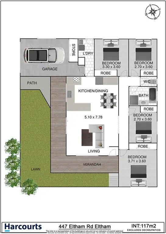 Floorplan of Homely house listing, 447 Eltham Road, Eltham NSW 2480