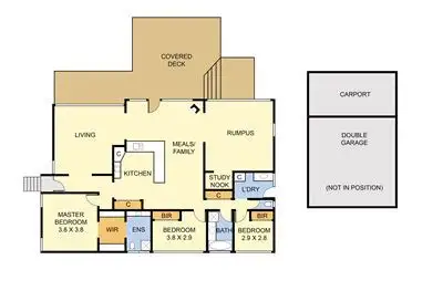 Floorplan of Homely house listing, 22 Joan Avenue, Ferntree Gully VIC 3156