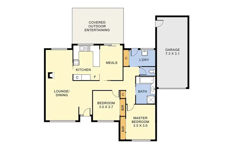 Floorplan of Homely unit listing, 2/35 Veronica Street, Ferntree Gully VIC 3156