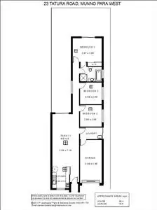 Floorplan of Homely semi-detached listing, 23 Tatura Road, Munno Para West SA 5115