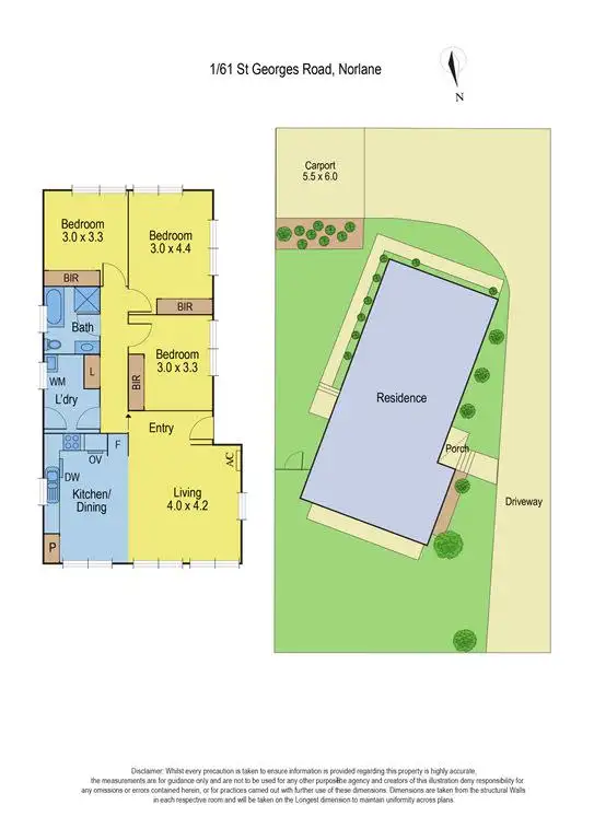 Floorplan of Homely house listing, 1/61 St Georges Road, Norlane VIC 3214