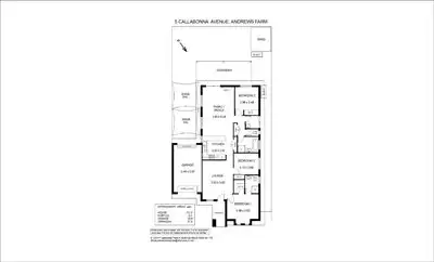 Floorplan of Homely house listing, 5 Callabonna Avenue, Andrews Farm SA 5114