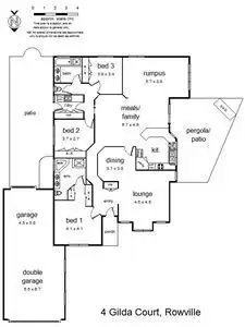 Floorplan of Homely house listing, 4 Gilda Court, Rowville VIC 3178