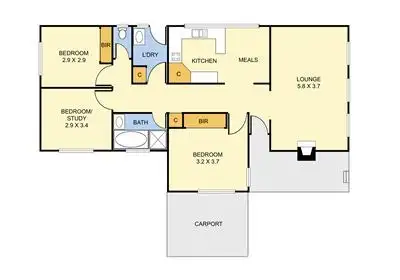 Floorplan of Homely house listing, 59 McMahons Road, Ferntree Gully VIC 3156