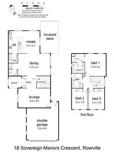 Floorplan of Homely house listing, 18 Sovereign Manors Crescent, Rowville VIC 3178