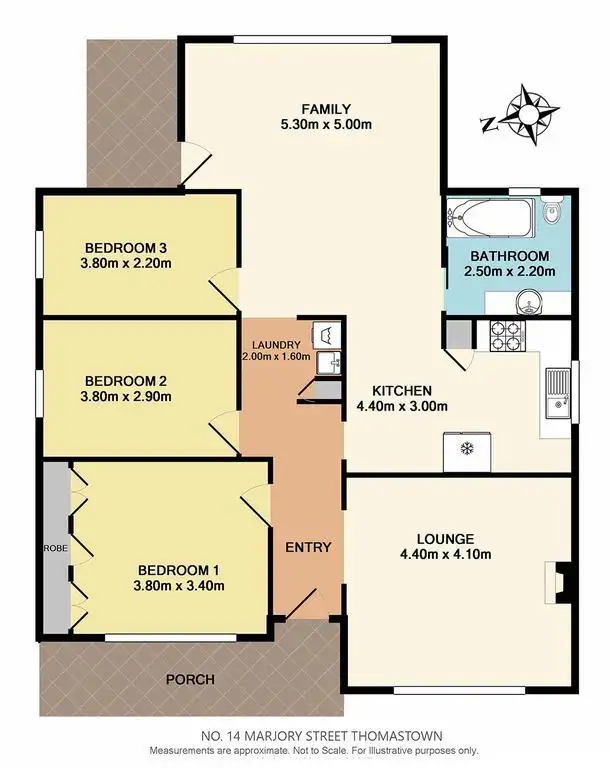Floorplan of Homely house listing, 14 Marjory Street, Thomastown VIC 3074
