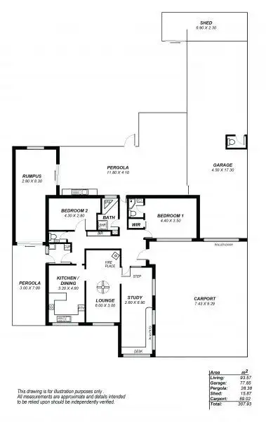 Floorplan of Homely house listing, 39 Nedland Crescent, Port Noarlunga South SA 5167