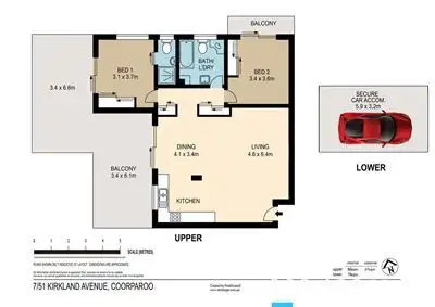 Floorplan of Homely apartment listing, 7/51 Kirkland Avenue, Coorparoo QLD 4151