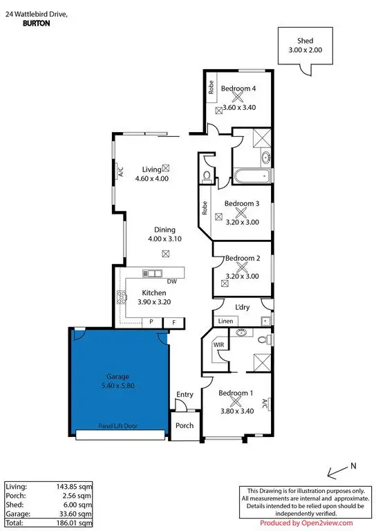 Floorplan of Homely house listing, 24 Wattlebird Drive, Burton SA 5110