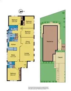 Floorplan of Homely house listing, 14 Barnesdale Drive, Vermont VIC 3133