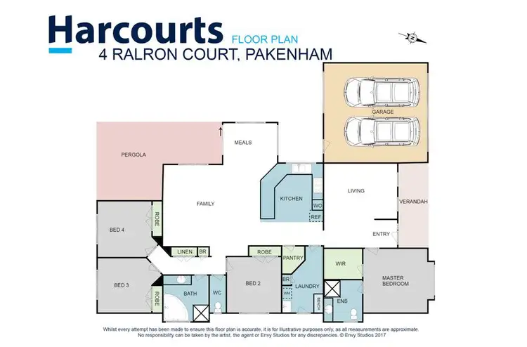 Floorplan of Homely house listing, 4 Ralron Court, Pakenham VIC 3810