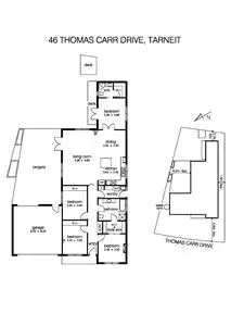 Floorplan of Homely house listing, 46 Thomas Carr Drive, Tarneit VIC 3029