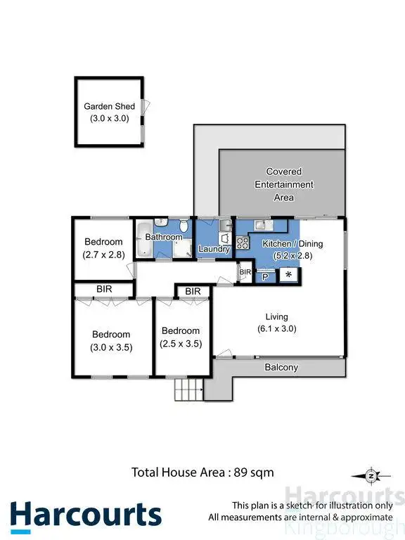 Floorplan of Homely house listing, 212 Redwood Road, Kingston TAS 7050