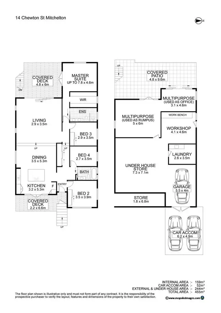 Floorplan of Homely house listing, 14 Chewton Street, Mitchelton QLD 4053