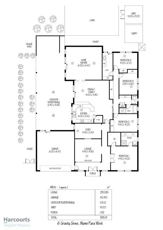 Floorplan of Homely house listing, 6 Gravity Grove, Munno Para West SA 5115