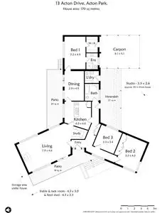 Floorplan of Homely house listing, 13 Acton Drive, Acton Park TAS 7170