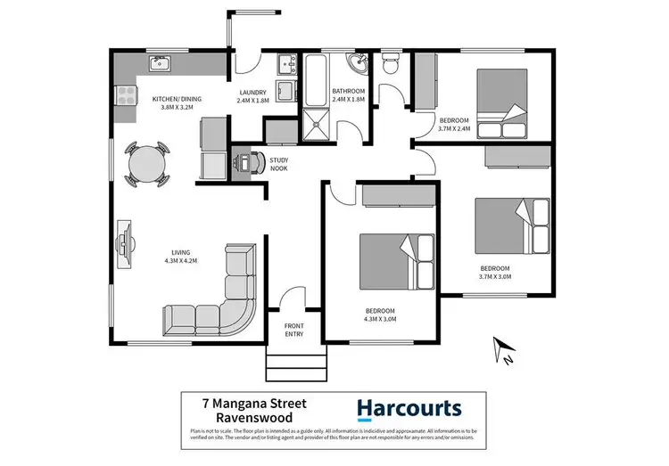 Floorplan of Homely house listing, 7 Mangana Street, Ravenswood TAS 7250
