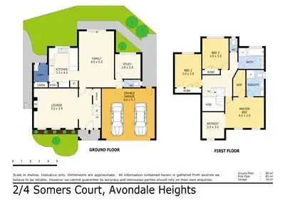 Floorplan of Homely house listing, 2/4 Somers Court, Avondale Heights VIC 3034