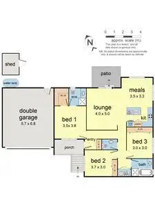Floorplan of Homely unit listing, 3/7 Moore Avenue, Croydon VIC 3136