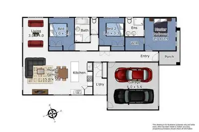 Floorplan of Homely house listing, 22 Ventasso Street, Clyde North VIC 3978