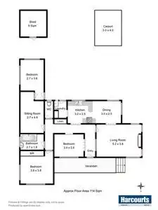 Floorplan of Homely house listing, 5 Vela Street, Howrah TAS 7018