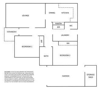 Floorplan of Homely house listing, 1/49 Hulme Drive, Wangaratta VIC 3677