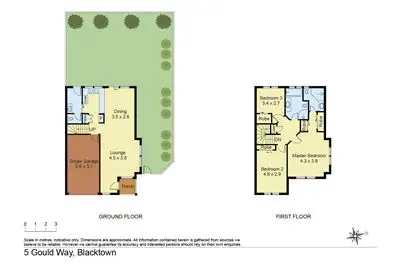Floorplan of Homely townhouse listing, 5 Gould Way, Blacktown NSW