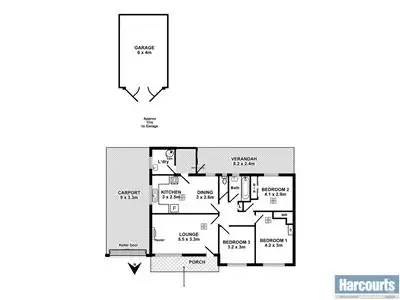 Floorplan of Homely house listing, 12 Claring Bould Road, Christies Beach SA 5165