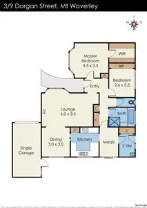 Floorplan of Homely unit listing, 3/9 Dorgan Street, Mount Waverley VIC 3149