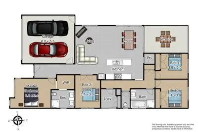 Floorplan of Homely house listing, 18 Cortula Road, Cranbourne East VIC 3977