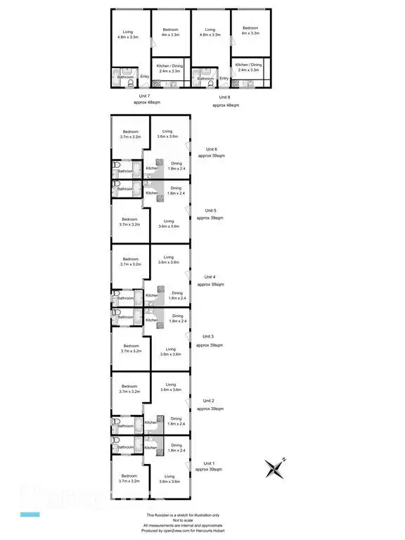 Floorplan of Homely unit listing, 29A Elwick Road, Glenorchy TAS 7010