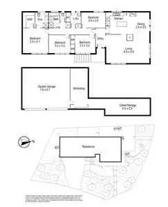 Floorplan of Homely house listing, 20 Culbara Drive, Vermont VIC