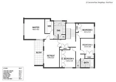 Floorplan of Homely house listing, 21 Carcione Rise, Yangebup WA 6164
