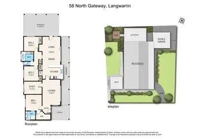 Floorplan of Homely house listing, 58 Northgateway, Langwarrin VIC 3910