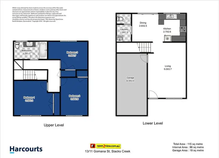 Floorplan of Homely townhouse listing, 13/11 Gomana Street, Slacks Creek QLD 4127