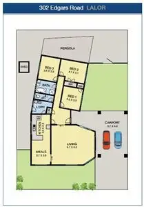 Floorplan of Homely house listing, 302 Edgars Road, Lalor VIC 3075